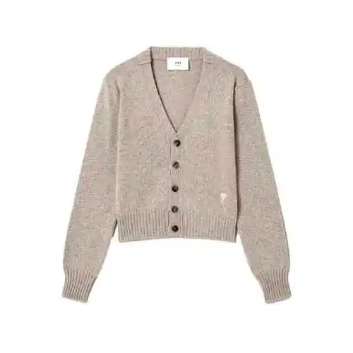 韩际新世界网上免税店-AMI-服饰-(UNISEX) TONAL ADC CARDIGAN FKC127.005 (CHAMPAGNE)