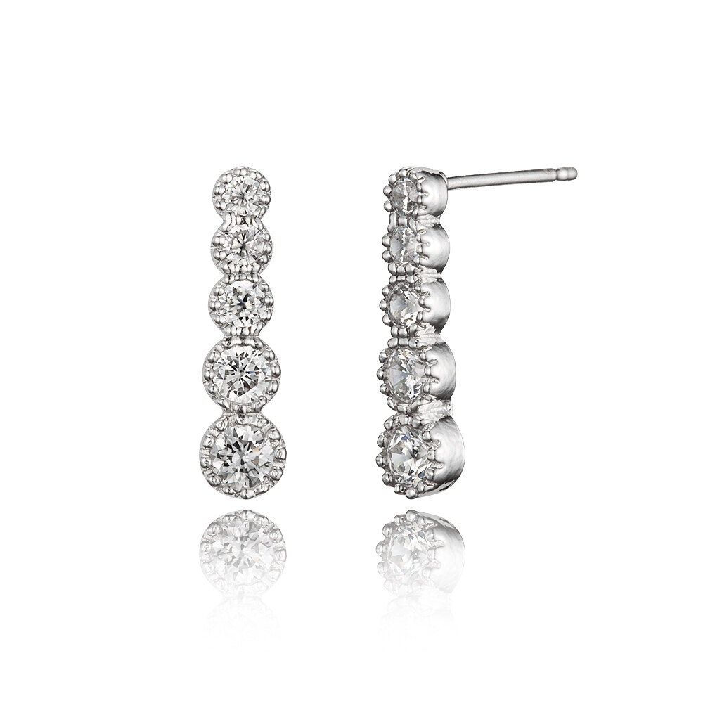 SILVER CUBIC STUD EARRING - HAESOO.L - 手表/首饰| 韩际新世界