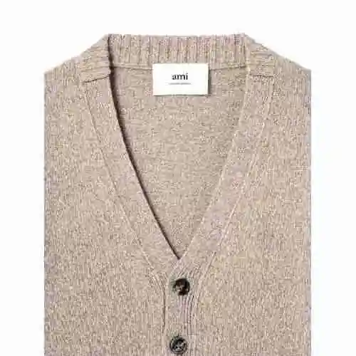 韩际新世界网上免税店-AMI-服饰-(UNISEX) TONAL ADC CARDIGAN FKC127.005 (CHAMPAGNE)