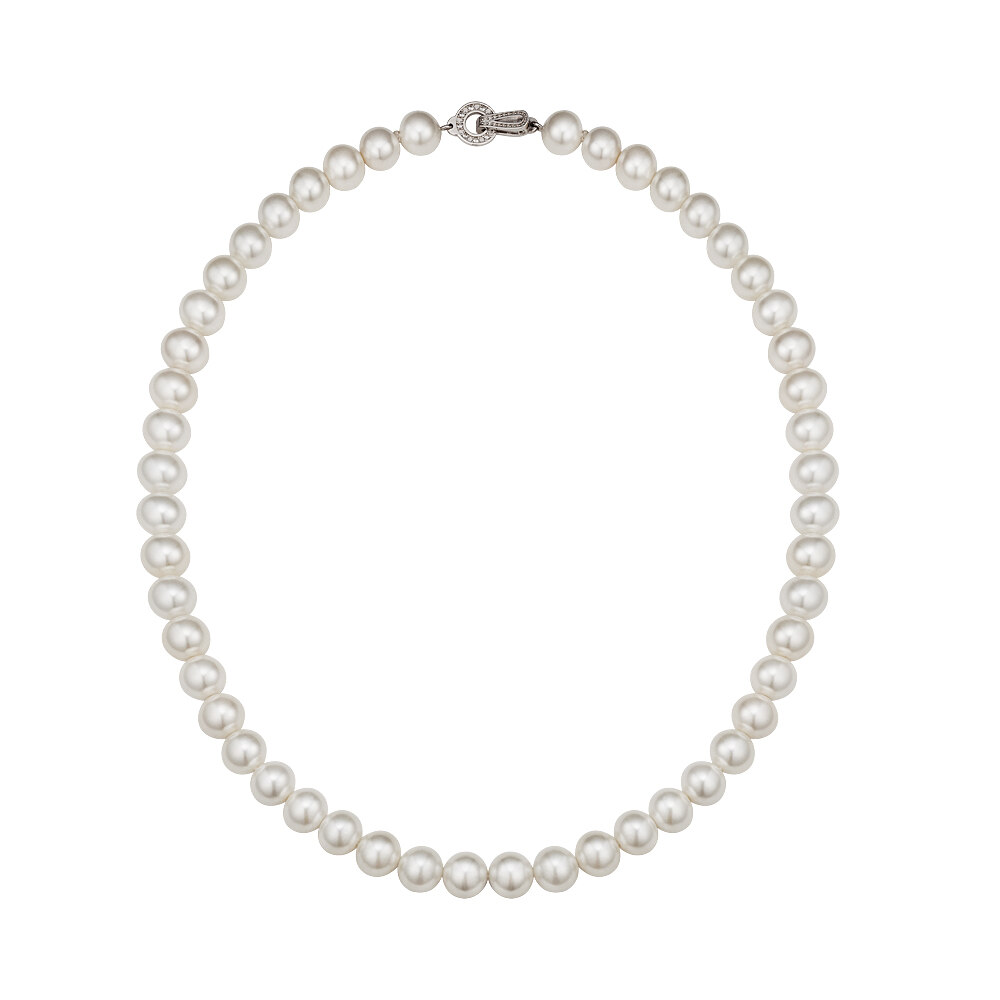 SILVER PEARL NECKLACE(6MM) - HAESOO.L - 手表/首饰| 韩际新