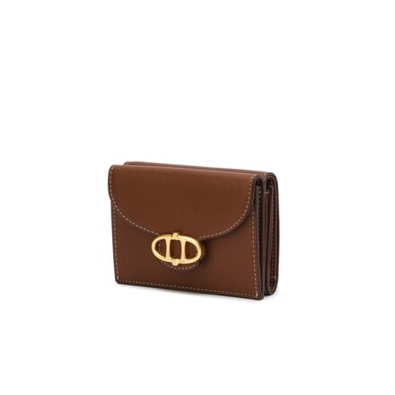 Brown Leather 3-Fold Bill Wallet（三折钱包）