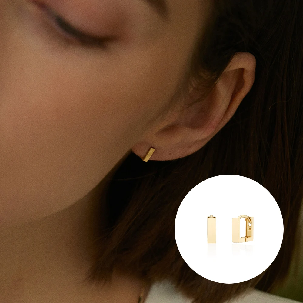 신세계인터넷면세점-멕코이-earring-14k basic bar Earring [gold]