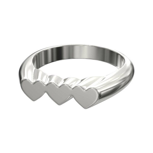 신세계인터넷면세점-희세-ring-Triple heart ring(one size)  12호