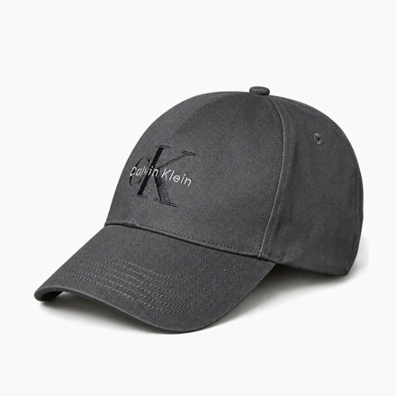 男女同款 CKJ Monogram Embroidery Ball Cap_CHARCOAL GREY_OS