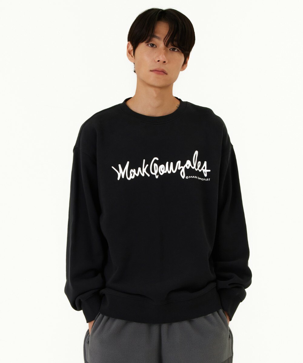 さらに100円引き◆Mark Gonzales◆SIGN LOGO OG SWEATSHIRT SIGN LOGO OG SWEATSHIRT BLACK - 마크 곤잘레스 - 패션