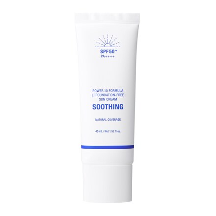 [1+1 증정] 파워 10 포뮬라 엘아이 파데프리 선크림 45ML