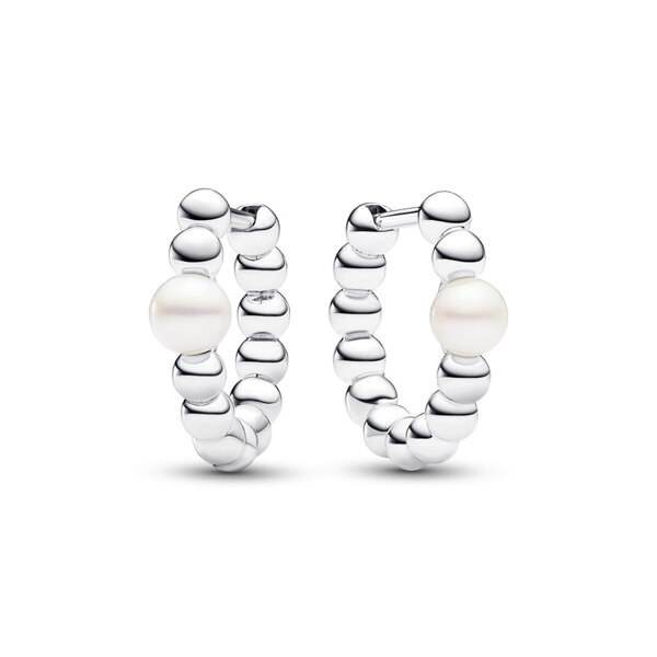 신세계인터넷면세점-판도라-earring-트리티드 프레쉬워터 컬처드 펄 앤 비드 후프 이어링