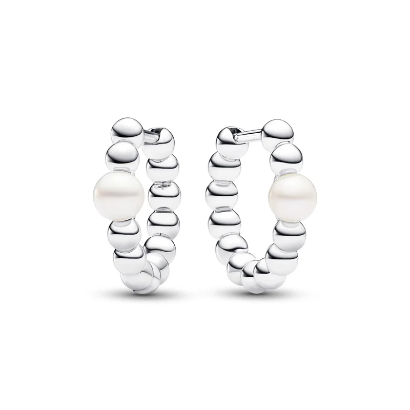 신세계인터넷면세점-판도라-earring-트리티드 프레쉬워터 컬처드 펄 앤 비드 후프 이어링