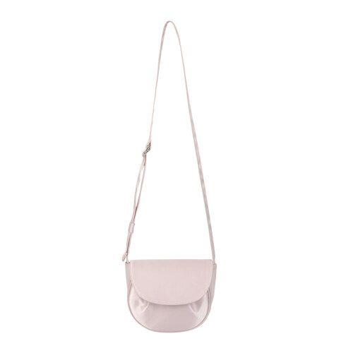 MINI SHELL CROSS BAG _ SATIN (Fog Pink)