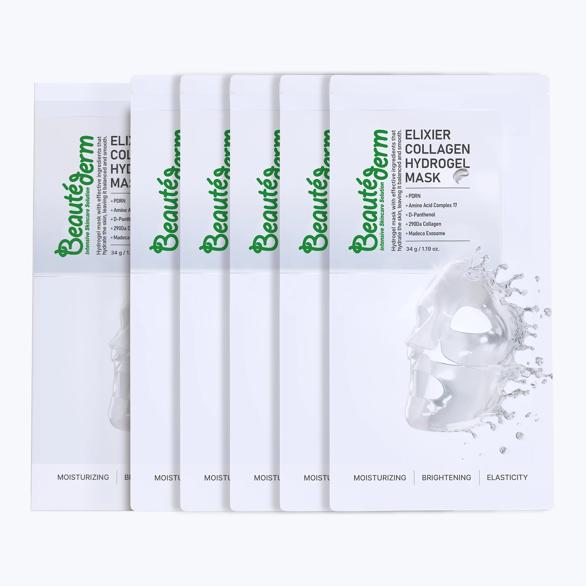 신세계인터넷면세점-보떼덤-FaceMasksTreatments-[보떼덤] 엘리시어 콜라겐 하이드로겔 마스크 34g * 5매