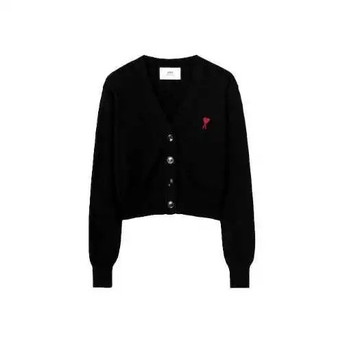 韩际新世界网上免税店-AMI-服饰-(UNISEX) RED ADC CARDIGAN SPFKC111.KN0025 (BLACK)