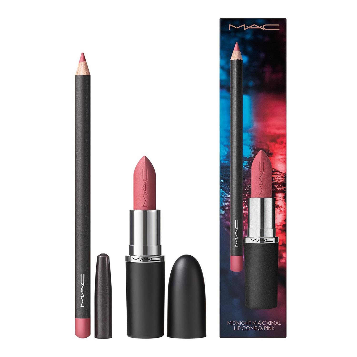 신세계인터넷면세점-맥-메이크업세트-MIDNIGHT M·A·CXIMAL LIP COMBO: PINK 미드나이트 맥시멀 립 콤보: 핑크 45g