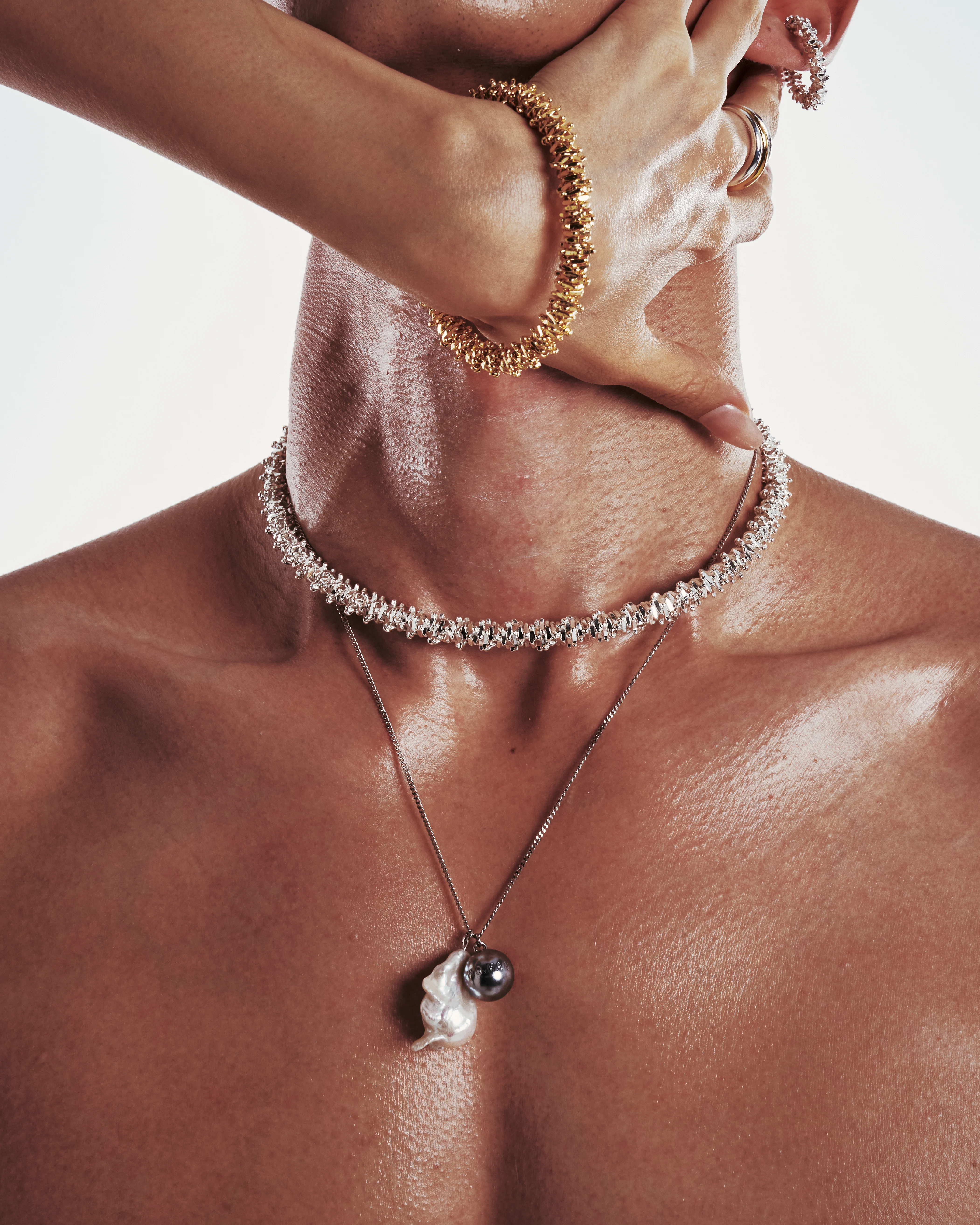 신세계인터넷면세점-포트레이트리포트-necklace-Broken Statue Open Ring Necklace GOLD