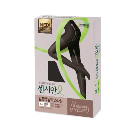 Sensian Medi-Slimmer Compression Stocking Comp-Up (S, BLACK) 压力袜