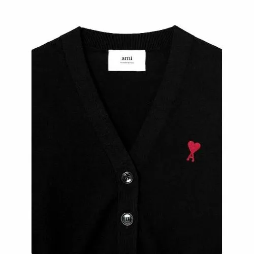 韩际新世界网上免税店-AMI-服饰-(UNISEX) RED ADC CARDIGAN SPFKC111.KN0025 (BLACK)
