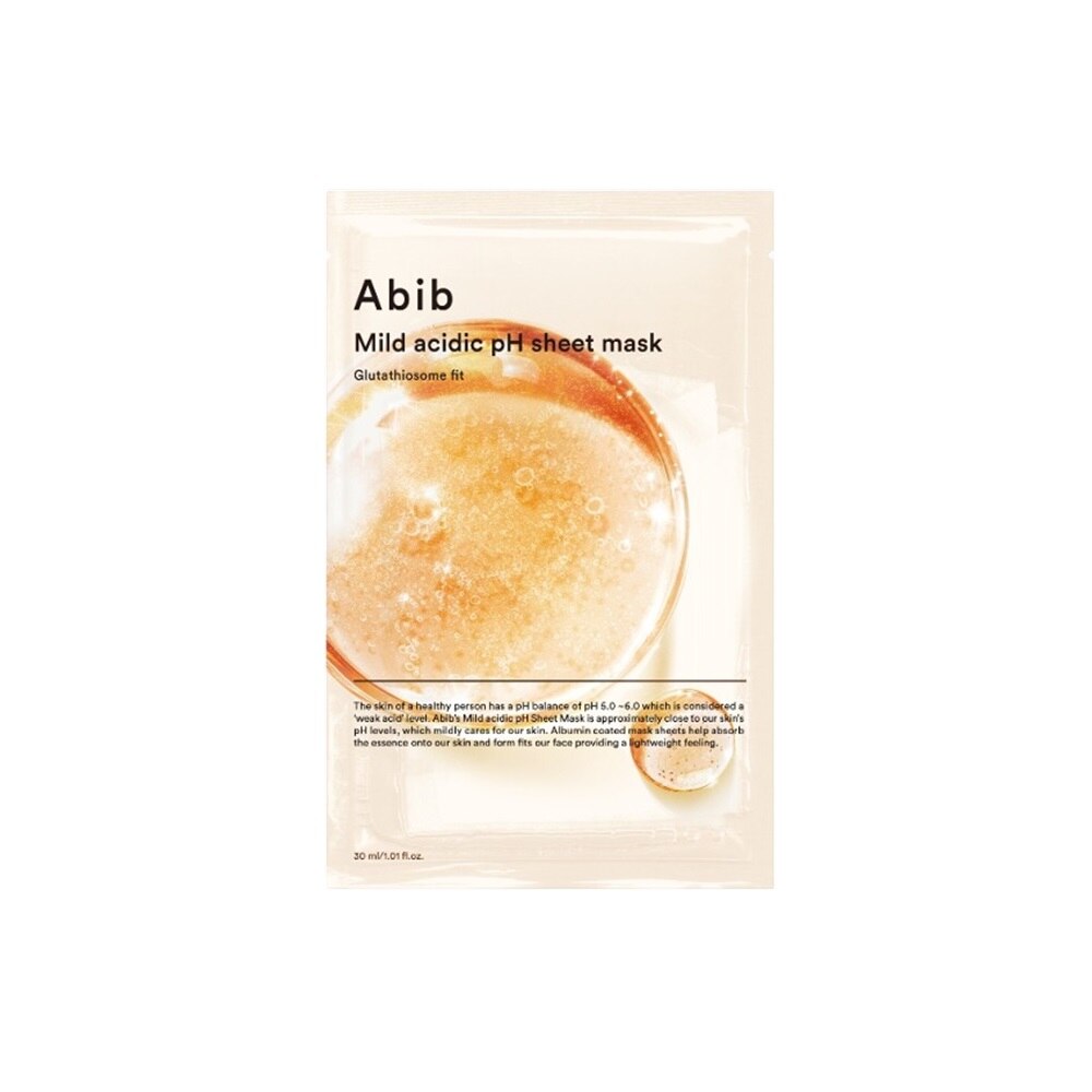 [新世界独家]ABIB mild acidic ph sheet mask glutathiosme 面膜 10EA