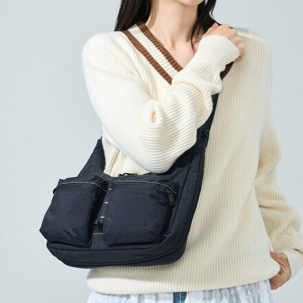 Brandon Safe Plus Crossbody Bag Ash Black 斜挎包