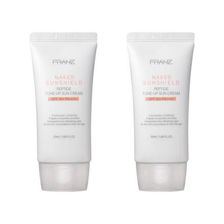Naked Sunshield Peptide Tone-Up Sun Cream 50ml Duo