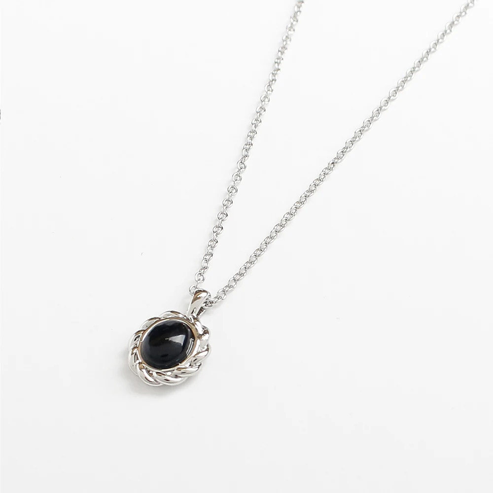 신세계인터넷면세점-누누핑거스-necklace-오닉스 웨이브 네크리스 (목걸이) *천연원석