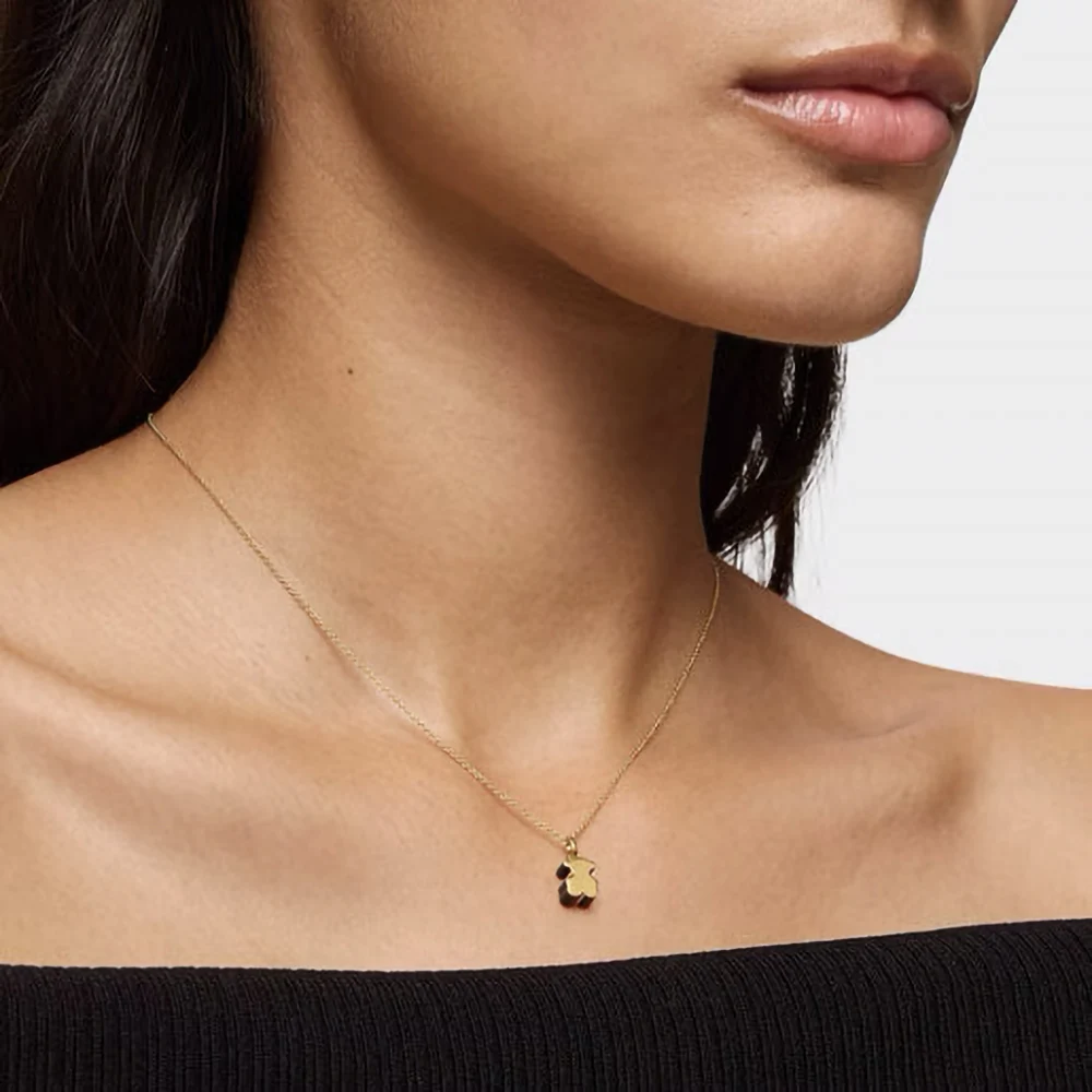 신세계인터넷면세점-토스-necklace-TOUS 1950 GoldBear Onyx Pendant