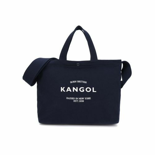 韩际新世界网上免税店-KANGOL-男士箱包-Bio Canvas Logo Tote Bag 3905 Navy 手提包