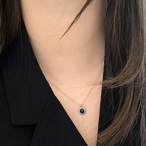 신세계인터넷면세점-누누핑거스-necklace-오닉스 웨이브 네크리스 (목걸이) *천연원석
