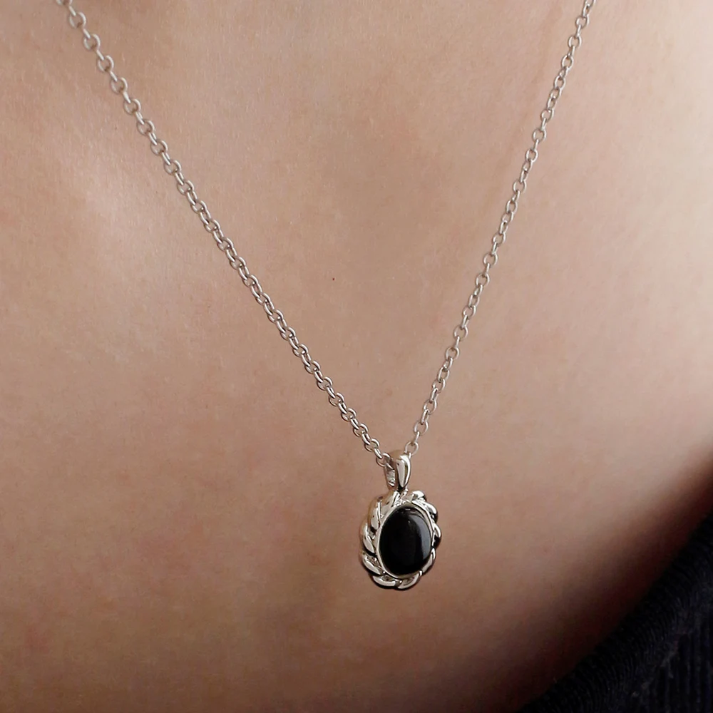 신세계인터넷면세점-누누핑거스-necklace-오닉스 웨이브 네크리스 (목걸이) *천연원석