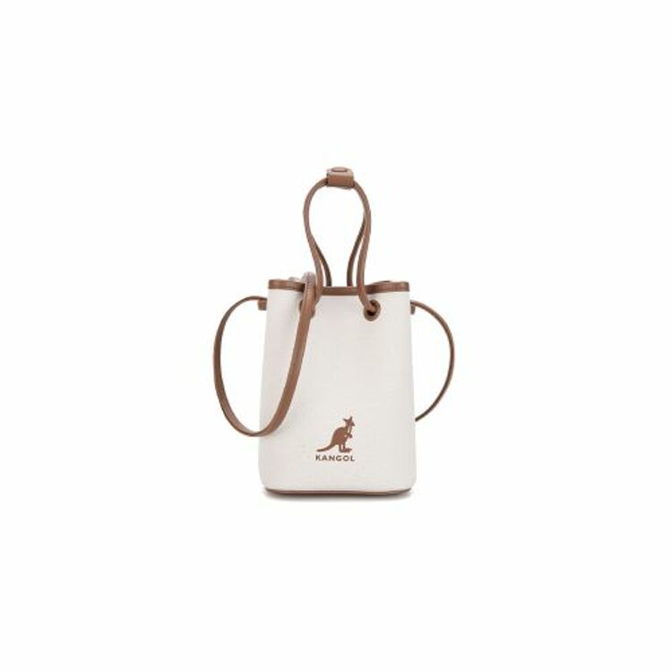 韩际新世界网上免税店-KANGOL-休闲箱包-Duo Canvas Mini Cross Bag II 3911 Ivory 手提包