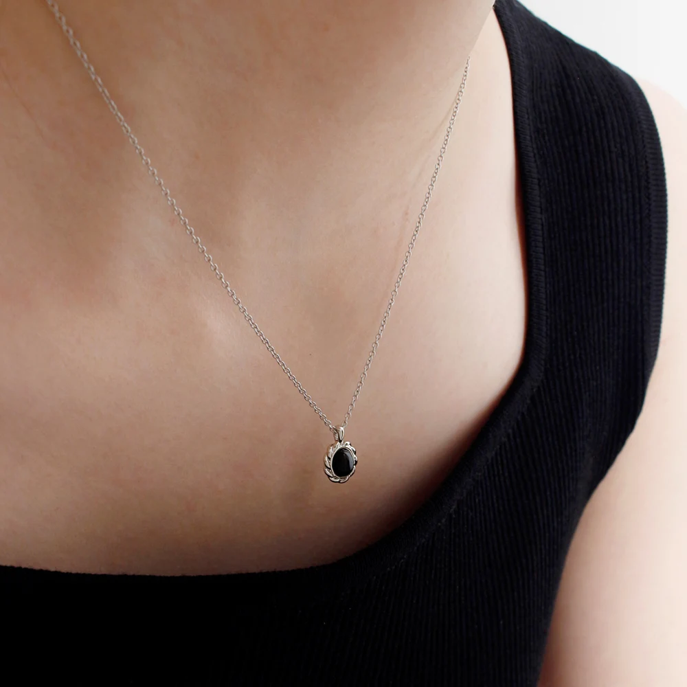 신세계인터넷면세점-누누핑거스-necklace-오닉스 웨이브 네크리스 (목걸이) *천연원석