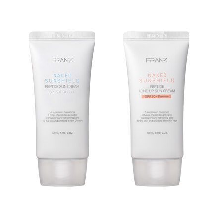 Naked Sunshield Peptide Sun Cream + Tone-Up Sun Cream Duo