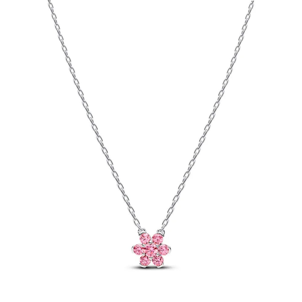신세계인터넷면세점-판도라-necklace-스파클링 핑크 플라워 펜던트 네크리스