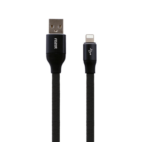 韩际新世界网上免税店-rozet-CHARGER_CABLE-8pin 数据线编织布料 1.2M/BLACK