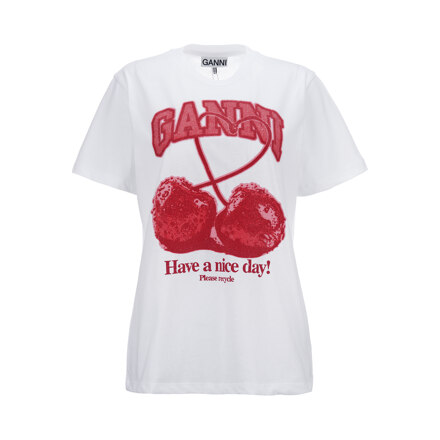 BASIC COTTON JERSEY CHERRY WITH CAVIAR