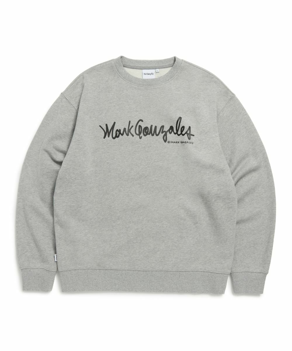 スウェット・トレーナー Mark Gonzales SIGN LOGO OG PIGMENT SWEATSHIRT Vintage Mark Gonzales Crewneck Sweatshirt Print Logo Black