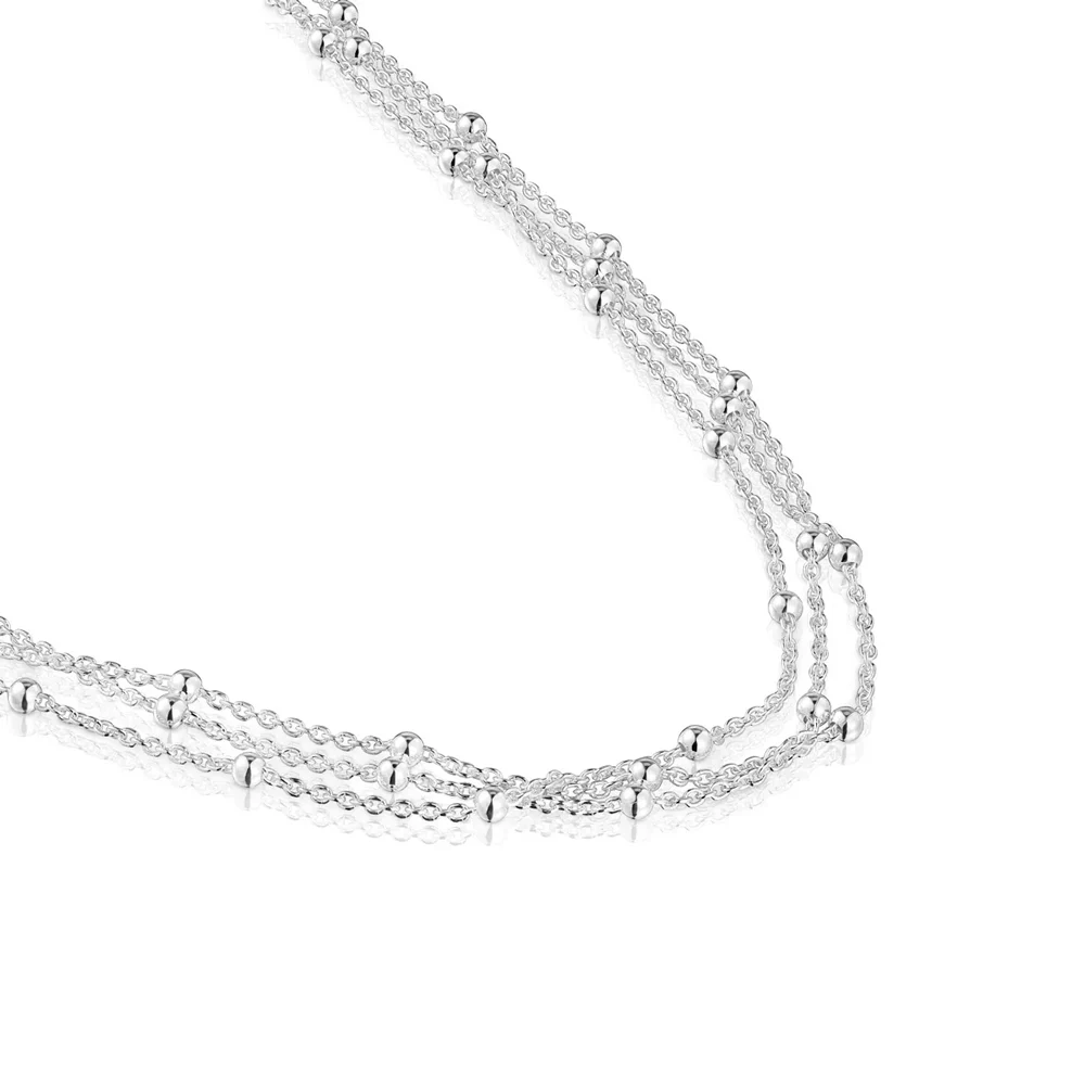 신세계인터넷면세점-토스-necklace-TOUS Short Silver Triple Necklace