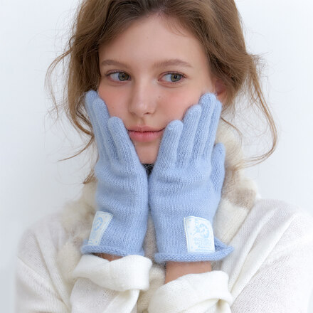 Blanket angora gloves GL010_sora