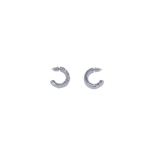 신세계인터넷면세점-포트레이트리포트-earring-Unbalanced crack "REPORT" earring SILVER