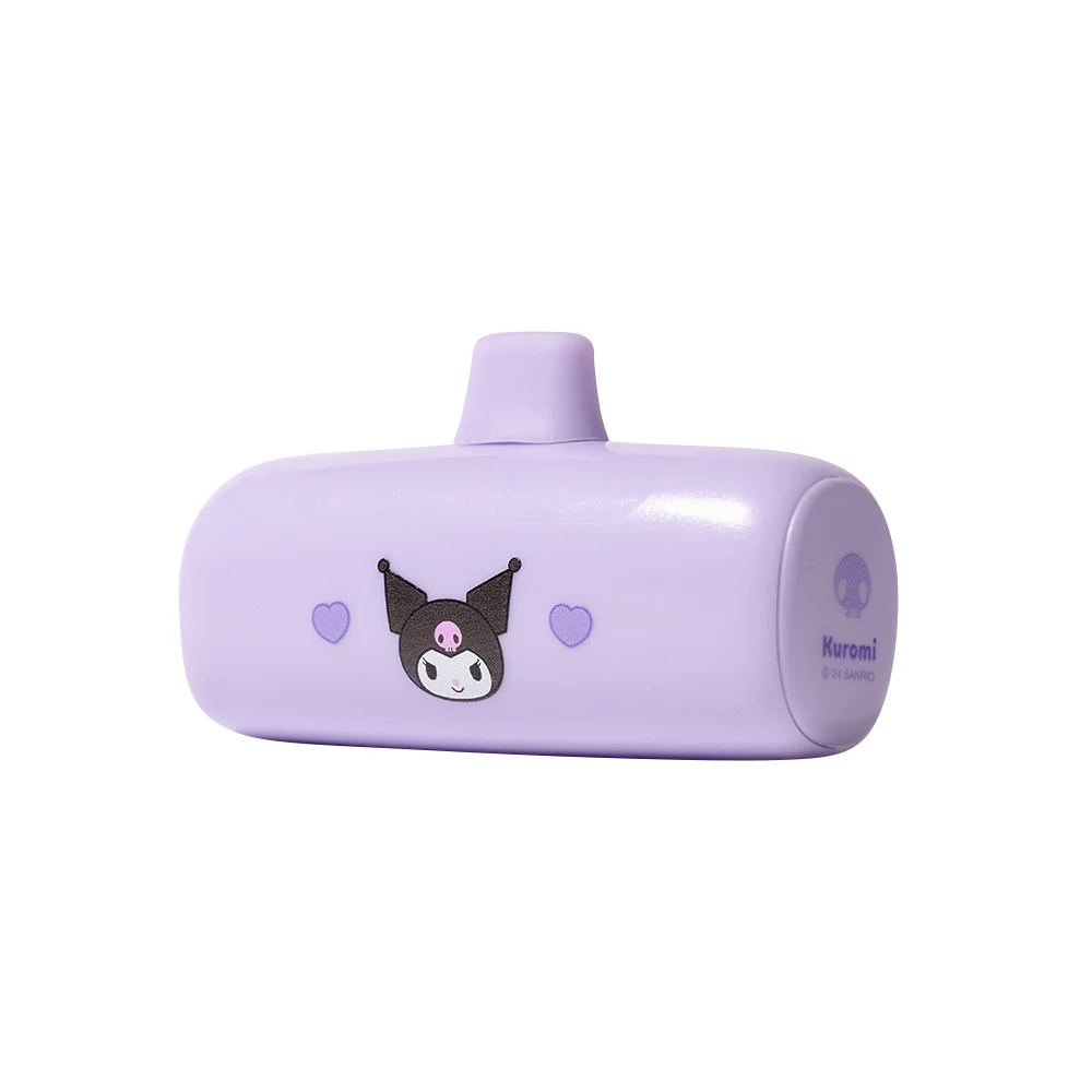 Shinsegae Duty Free-DAYNEEDS-Portable-Battery-SANRIO Mini All-in-One Power Bank Kuromi Type C