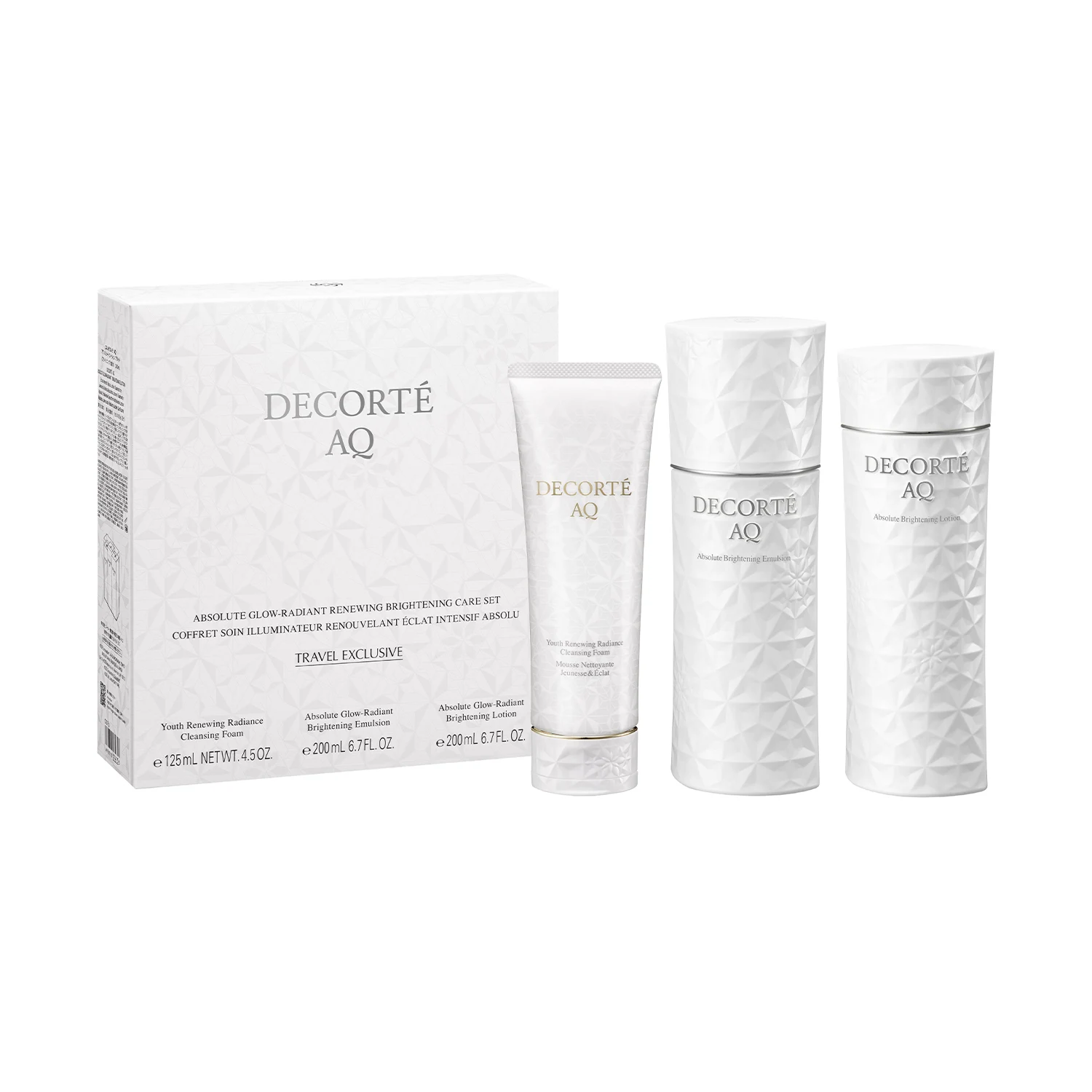 신세계인터넷면세점-데코르테-FacialCare-AQ ABSOLUTE GLOW-RADIANT RENEWING BRIGHTENING CARE SET