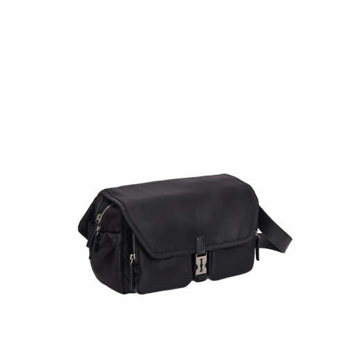 Hey Double Pocket Crossbody S Black