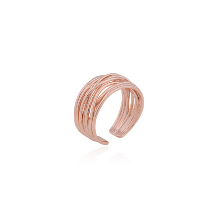 [이현이,허성범 착용] #Rose Gold/어반 멀티 레이어 오픈 반지
