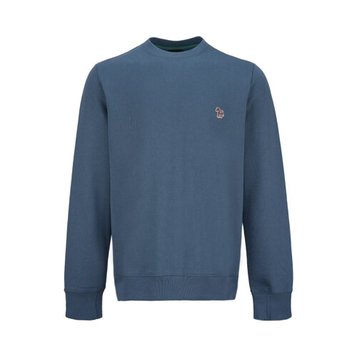 MENS REG FIT SWEATSHIRT ZEBRA_BLUE