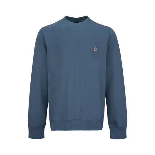 MENS REG FIT SWEATSHIRT ZEBRA_BLUE
