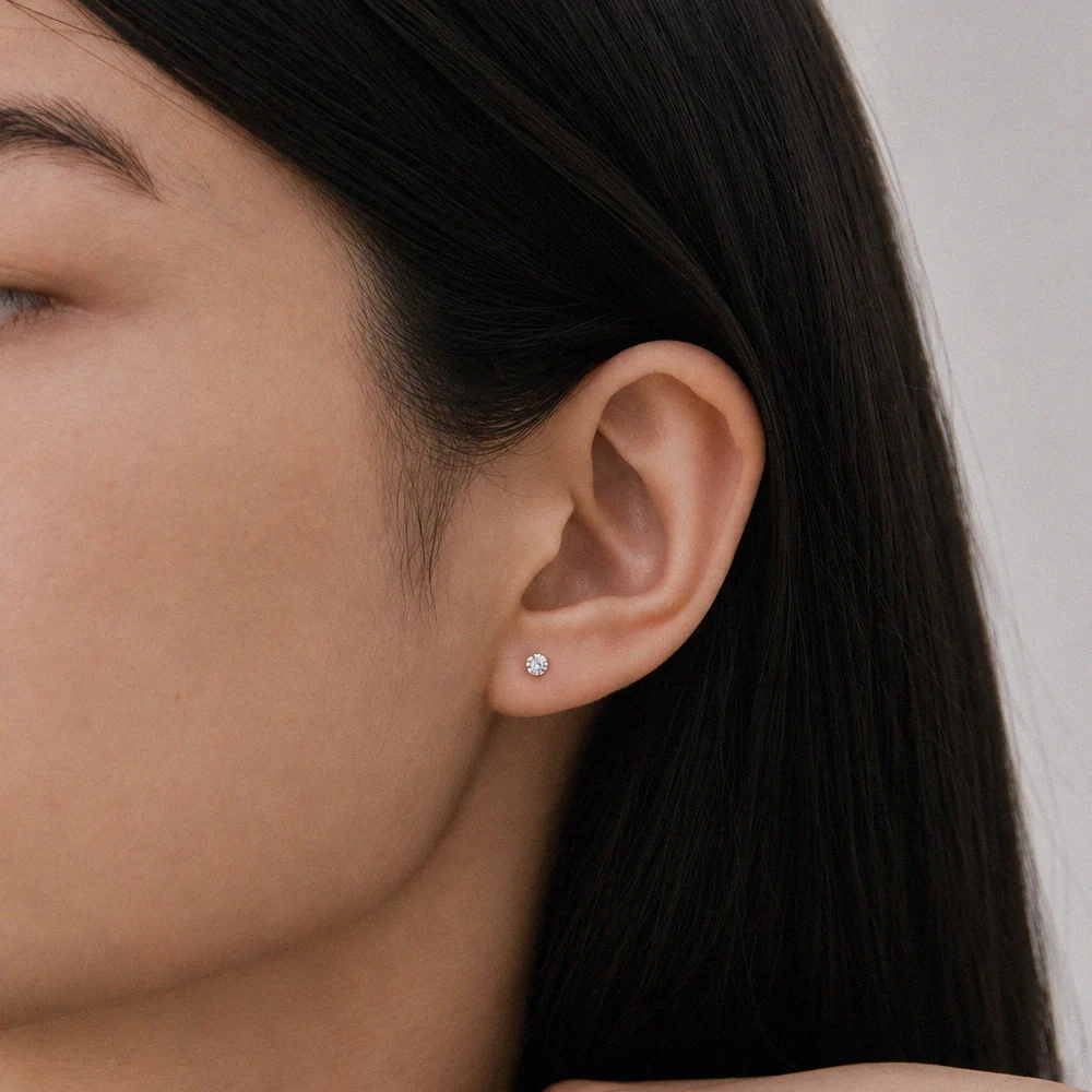 신세계인터넷면세점-밀튼 스텔리-earring-14K GOLD 3mm Cubic Earrings