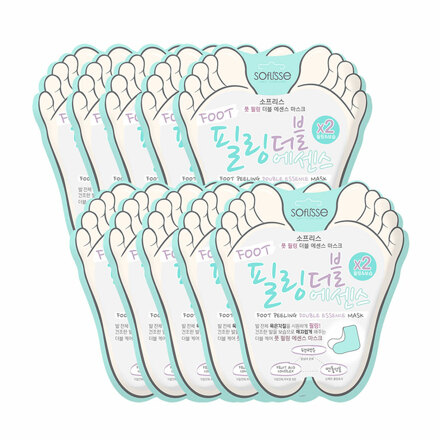 풋 필링 더블 에센스 발각질제거 마스크 10매