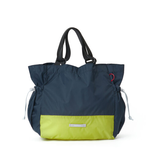 TRAVEL STRING TOTE BAG S 720 NAVY YELLOW