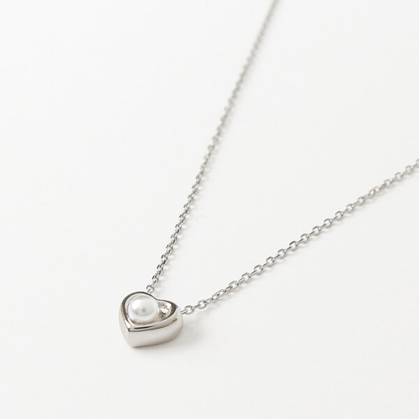 신세계인터넷면세점-누누핑거스-necklace-베이비 하트 펄 네크리스 (목걸이)