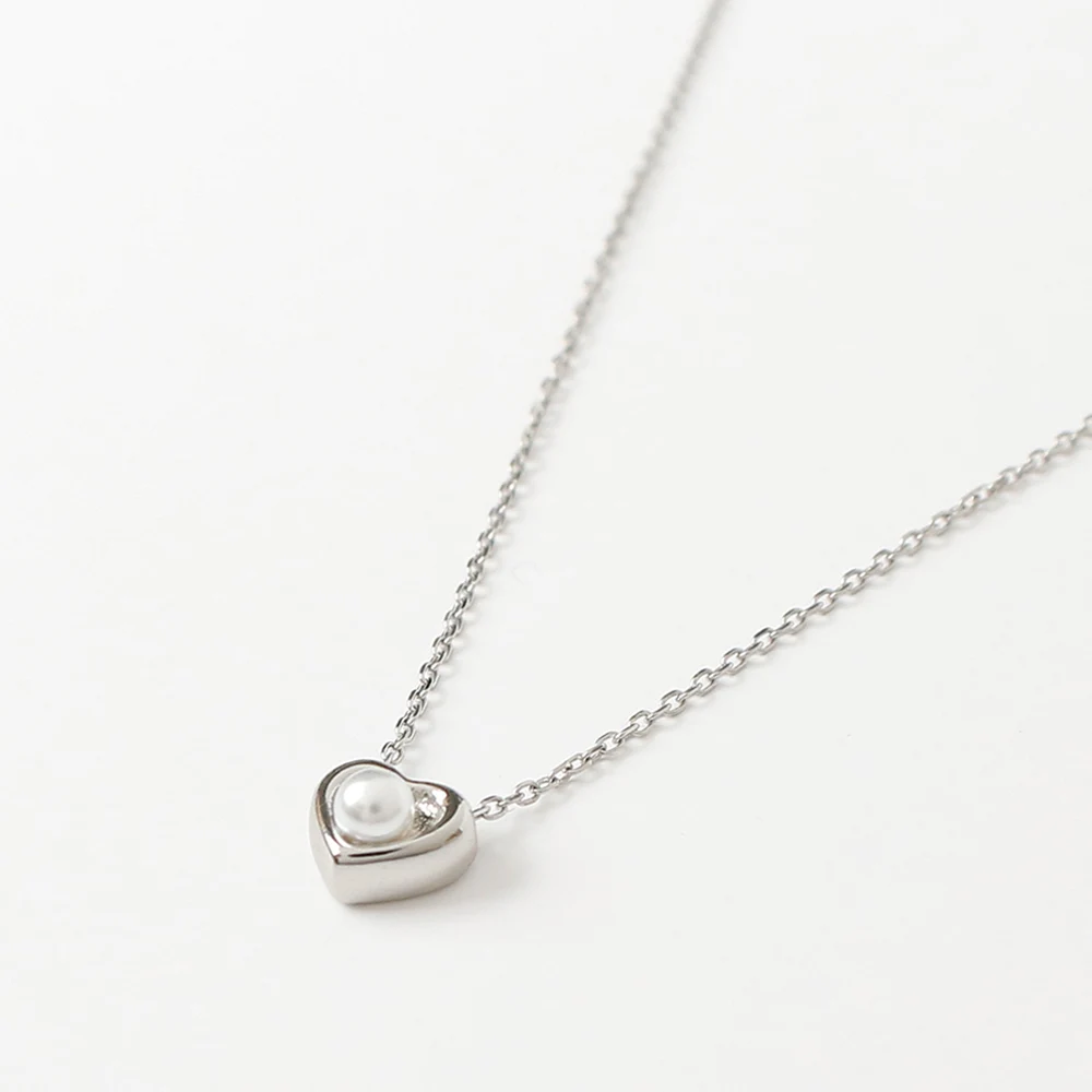 신세계인터넷면세점-누누핑거스-necklace-베이비 하트 펄 네크리스 (목걸이)