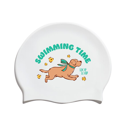 Swimming Puppy Mint Silicone Swim Cap One (泳帽)
