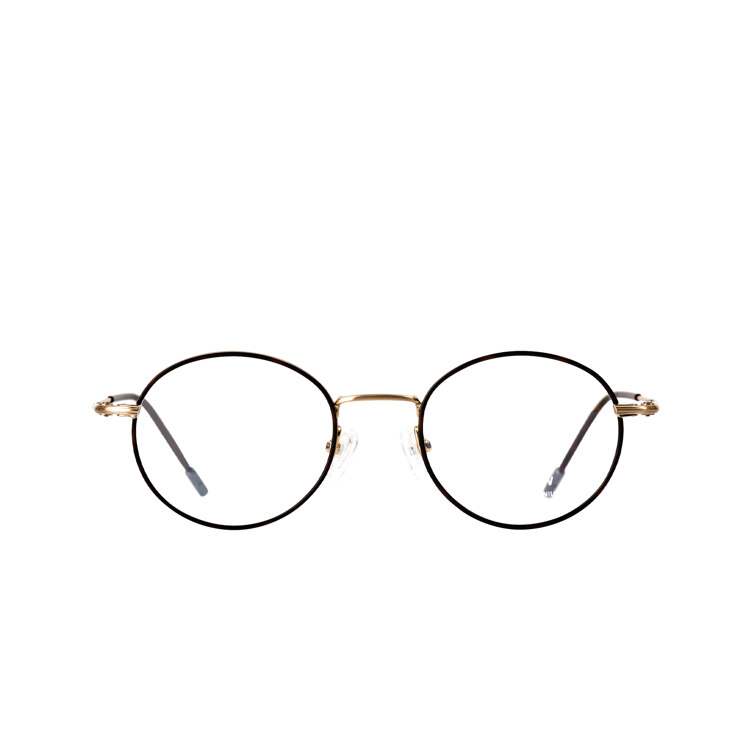 韩际新世界网上免税店-RAWROW-太阳镜眼镜-R EYE 107 INNER RIM BETA TITANIUM 48 GOLD DARK BROWN 眼镜框